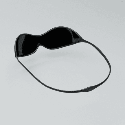 FLUX from behind and above, the shield curving away from the loop