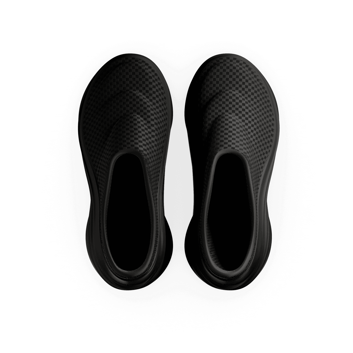 BIO001 in black from above, open slip-on collar