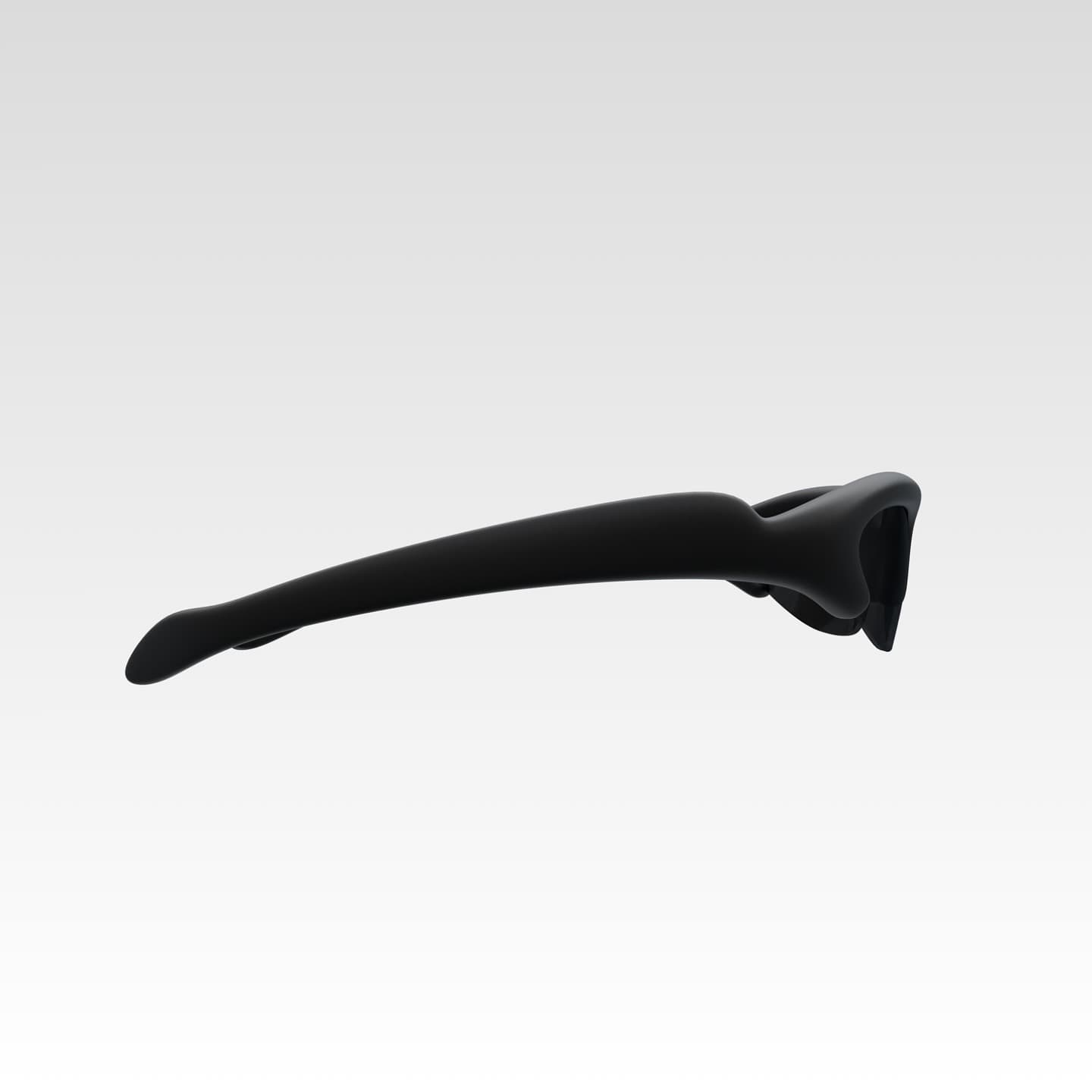 BRUT SHADES side profile with the tapering temple arm