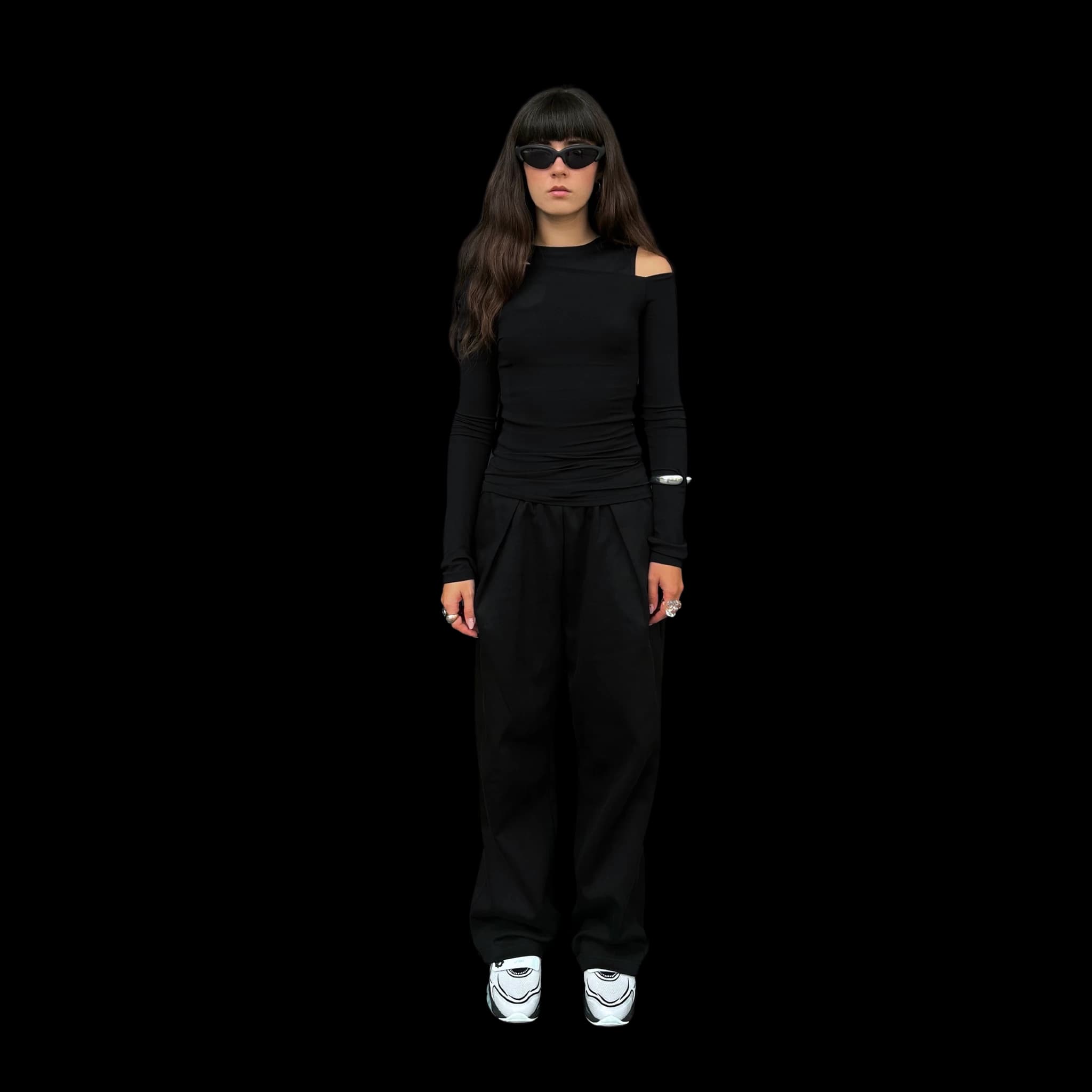 A second full-length view of the same figure from a slightly different angle