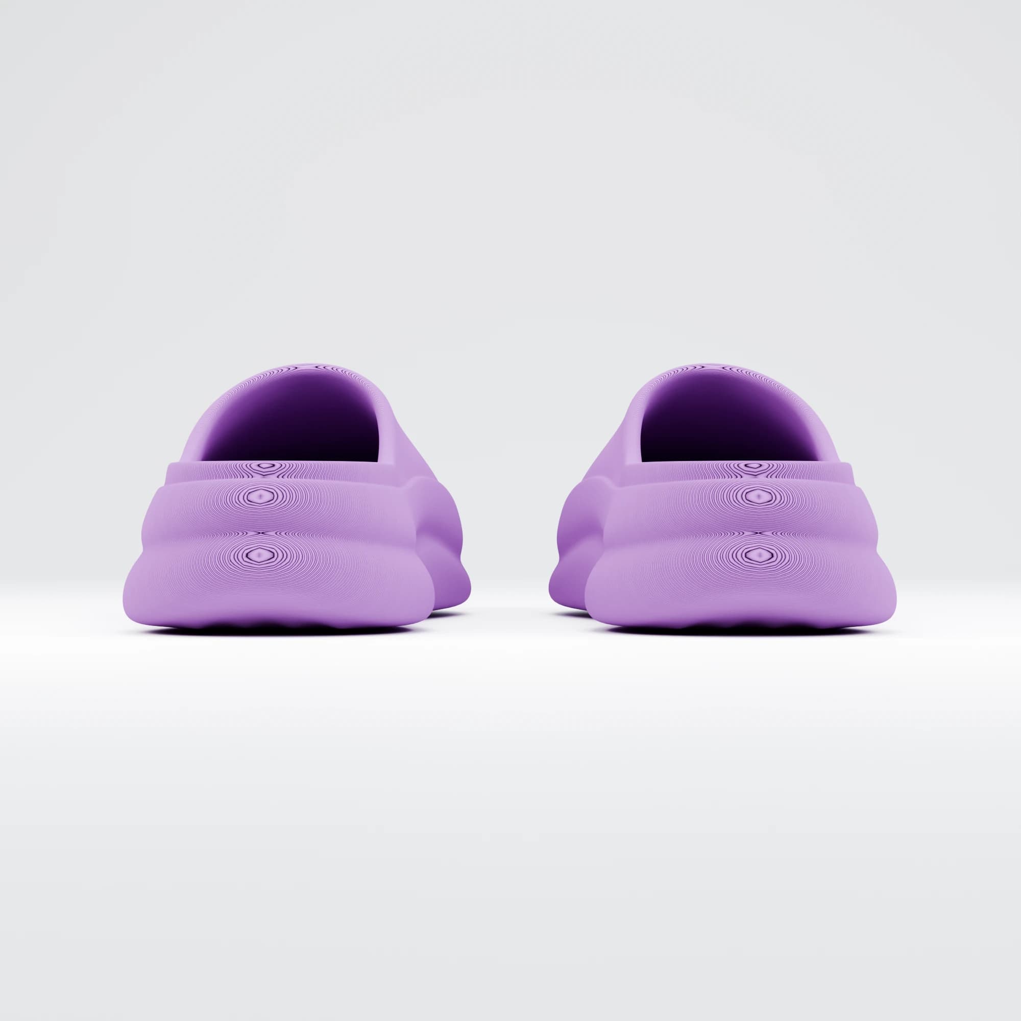 FLOUFS pair from behind, open heels and layered sole