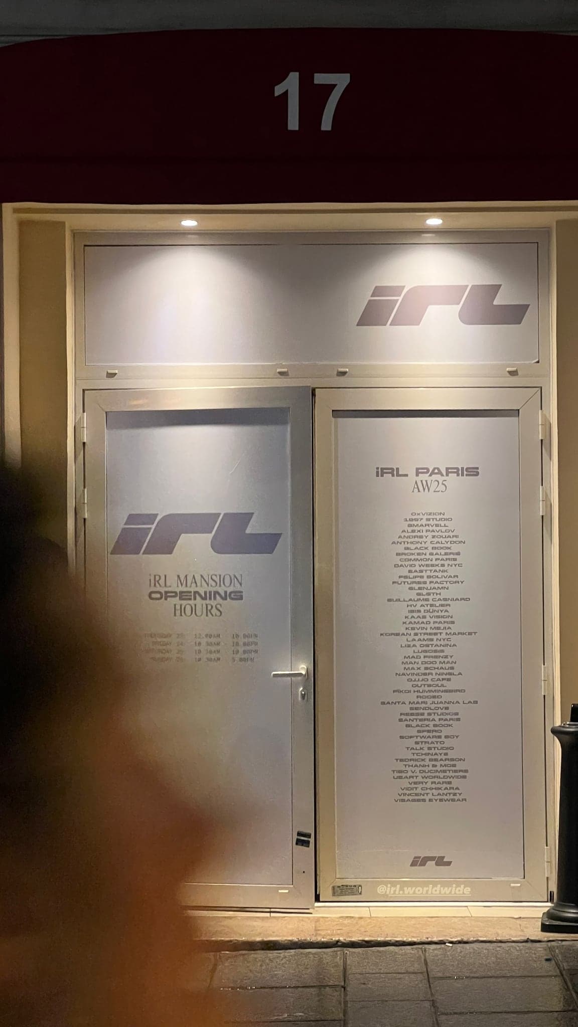 IRL SHOWROOM SS25