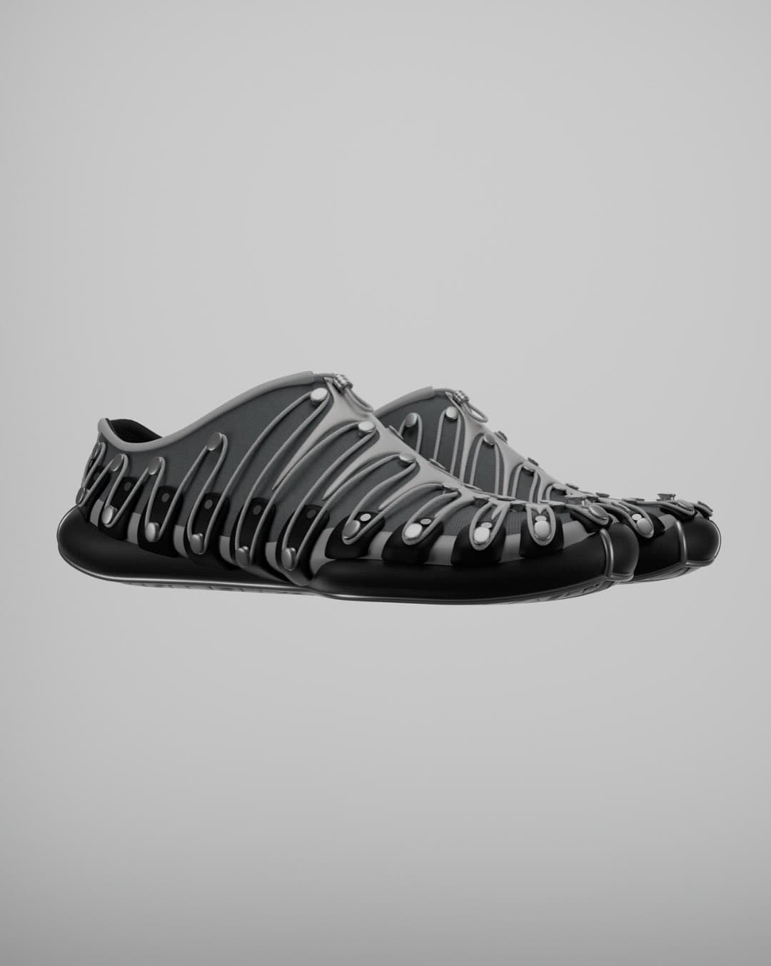 LACELIFT three-quarter profile, cord looping through studded anchors