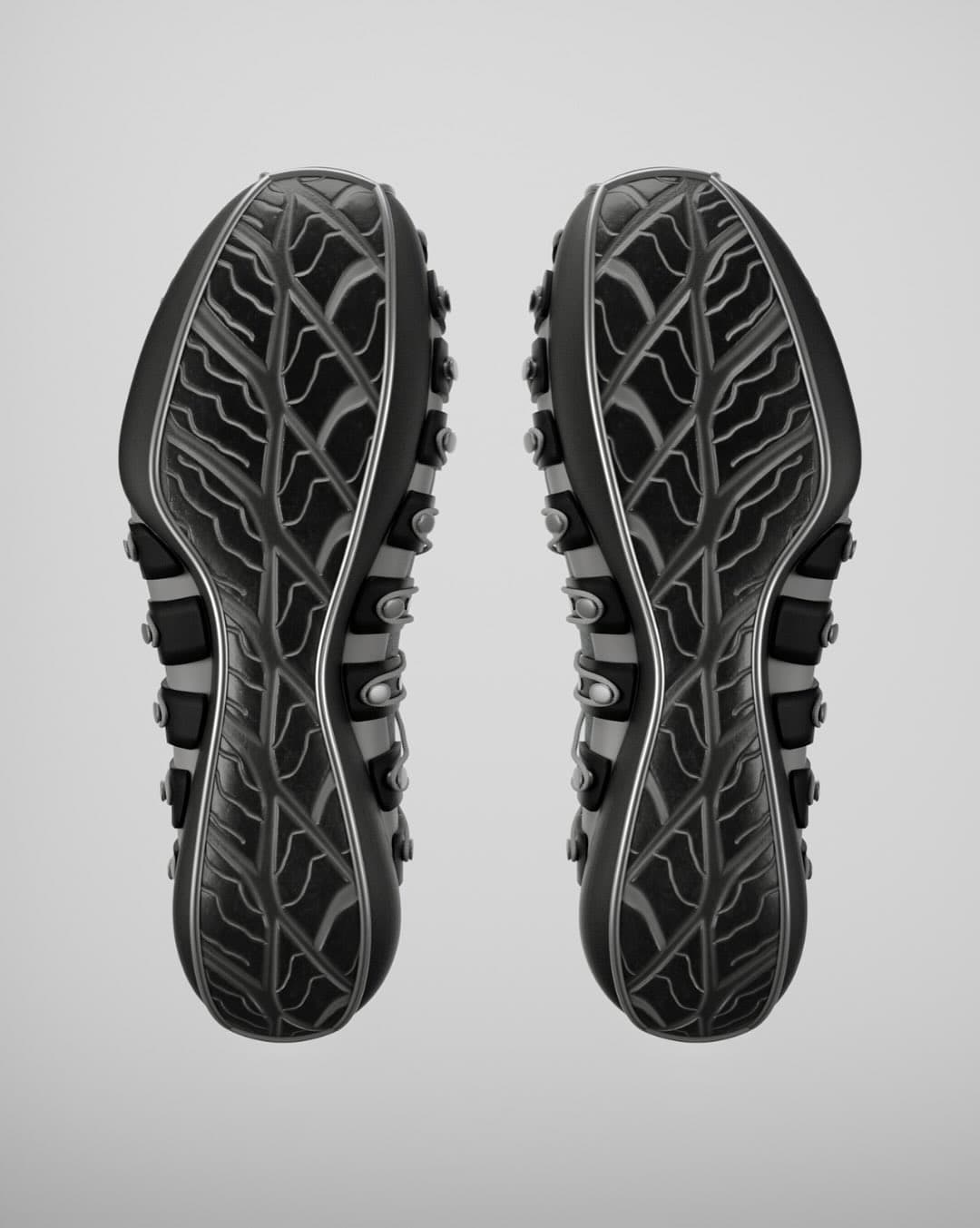 LACELIFT leaf-veined soles ringed by lace anchors