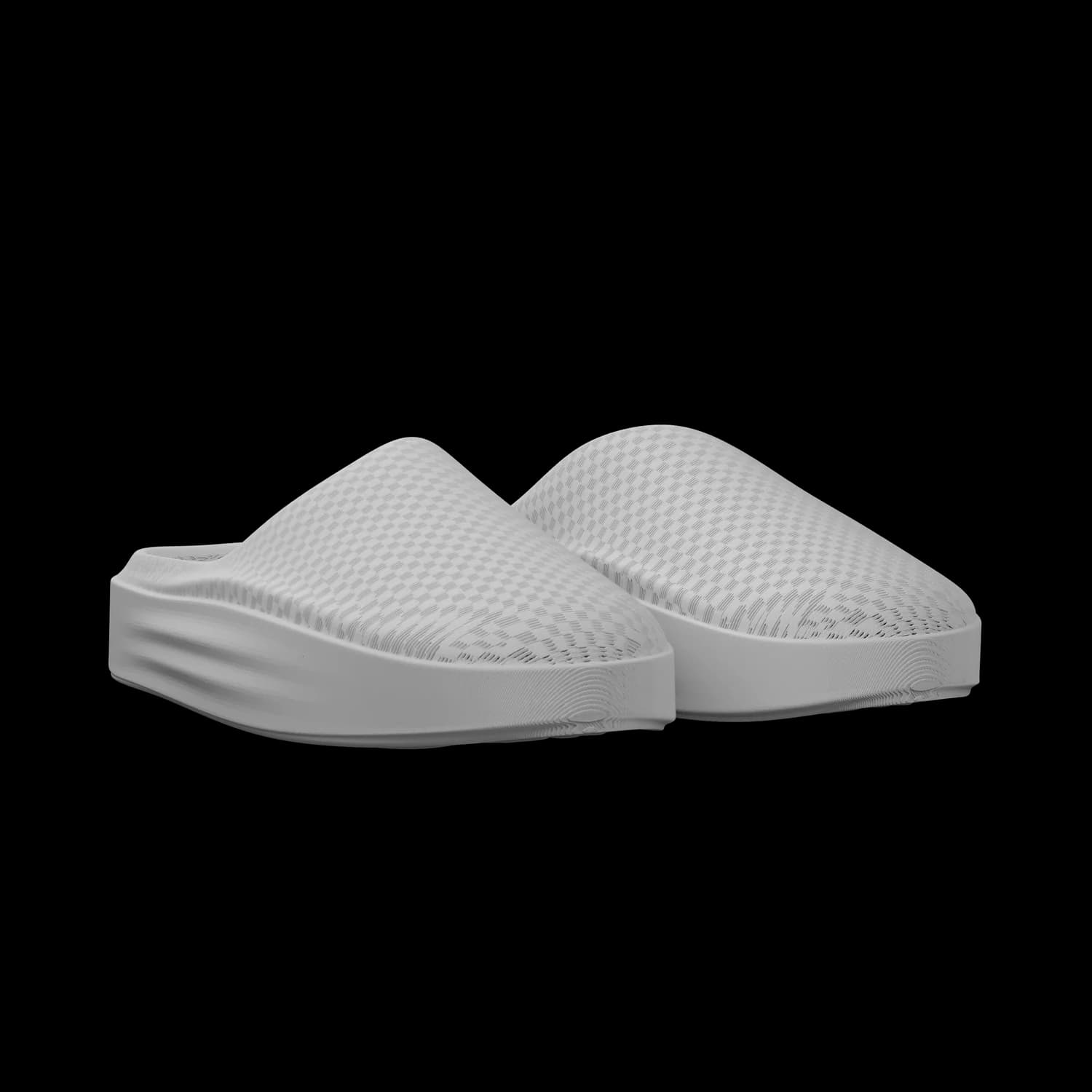 NEVO in pale stone grey, three-quarter angle view of a single slide