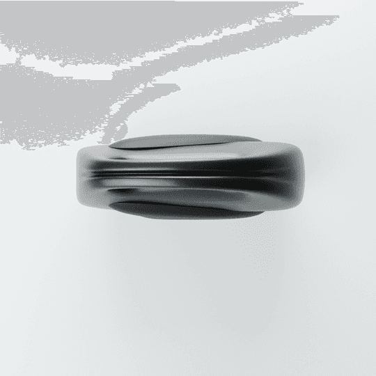 OFFSET bag from above, the opening a stacked lens shape