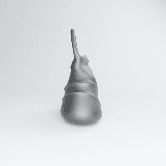 PULSE bag end on, a narrow body rising to a thin drawn handle