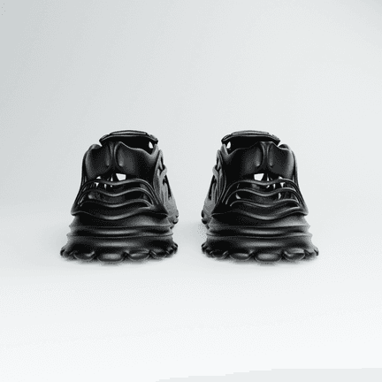 RELICS from behind, the heel closing over a sole of round pads