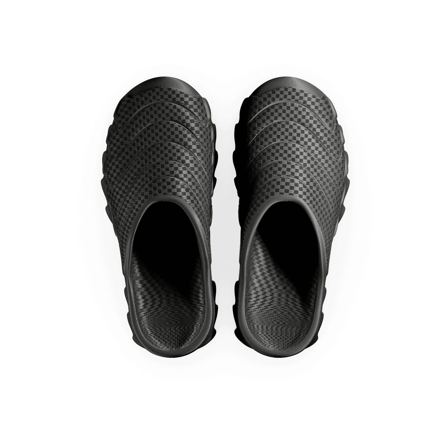 VIZE in black from directly above, the opening reading as a deep oval