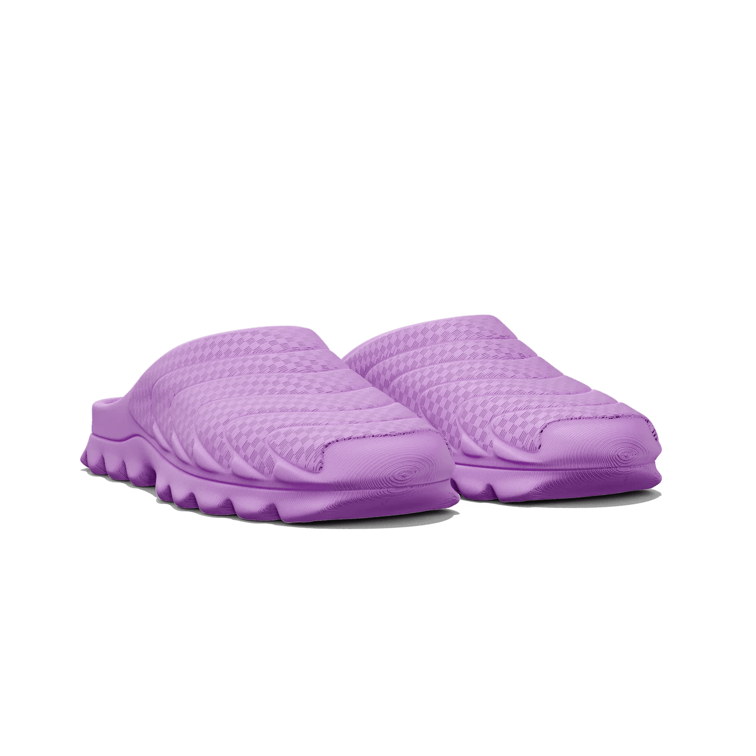 VIZE in lilac, three-quarter angle view of a single shoe